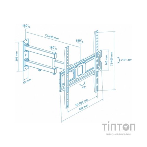 Кронштейн Walfix R-401W