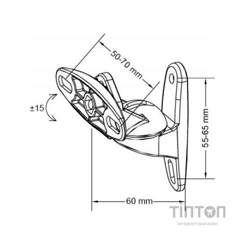 Кронштейн Walfix SM-1B чорний