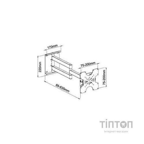 Кронштейн LCD2703L-B X-Digital