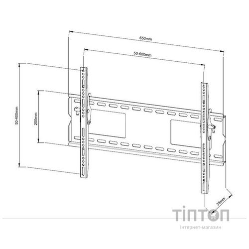 Кронштейн X-Digital PLB118M чорний