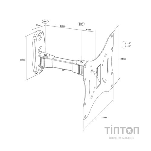 Кронштейн X-Digital STEEL SA225 Black