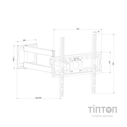 Кронштейн X-Digital STEEL SA345 чорний