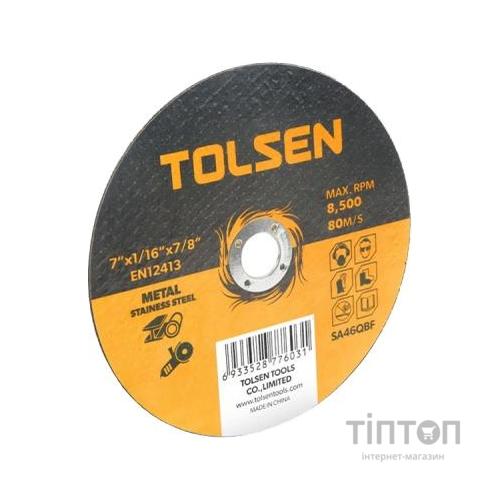 Круг відрізний Tolsen відрізний по металу/нержавійці 230х2.0*22.2мм (76107)