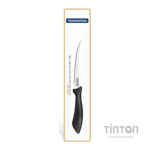 Кухонний ніж Tramontina Affilata для томатов 127 мм Black (23657/105)