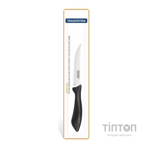 Кухонний ніж Tramontina Affilata Steak 127 мм Black (23651/105)