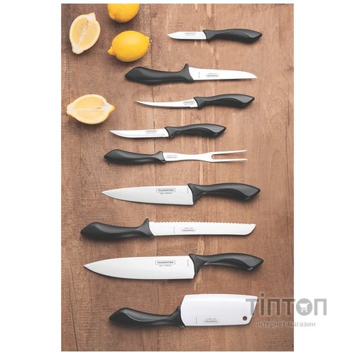 Кухонний ніж Tramontina Affilata Vegetable 76 мм Black (23650/103)