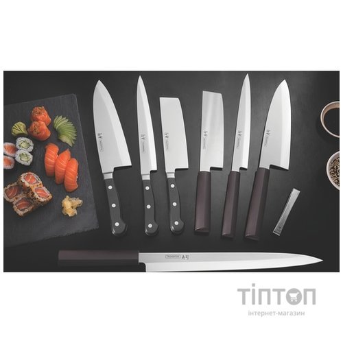 Кухонний ніж Tramontina Sushi Gold Nakiri 178 мм (24028/007)