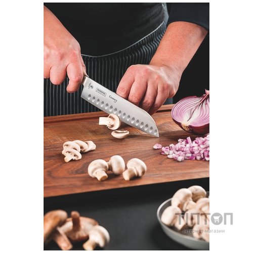 Кухонний ніж Tramontina Century Сантоку 102 мм Black (24020/104)