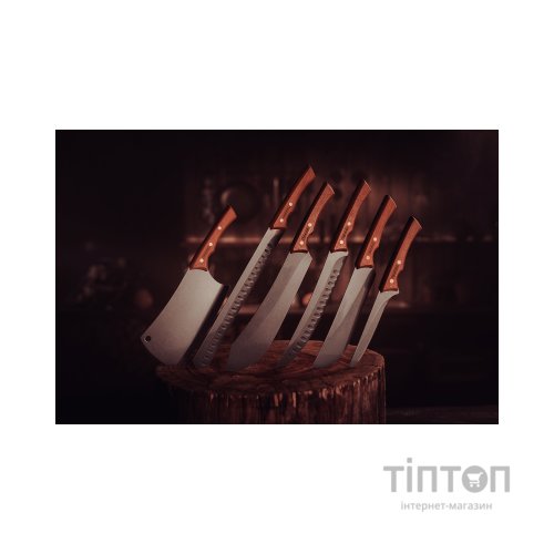 Кухонний ніж Tramontina Churrasco Black мачете для м'яса 253 мм (22844/110)