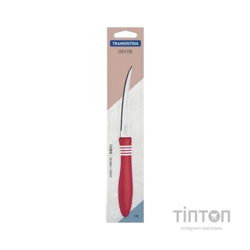 Кухонний ніж Tramontina COR & COR для томатов 102 мм Red (23462/174)