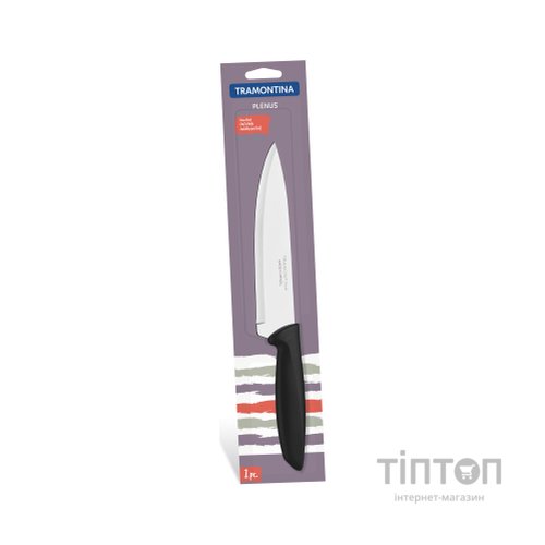 Кухонний ніж Tramontina Plenus black Chef 203 мм (23426/108)