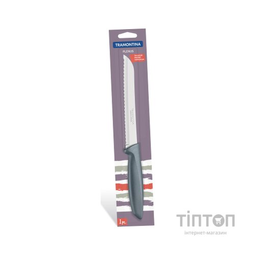 Кухонний ніж Tramontina Plenus Grey Bread 178 мм (23422/167)