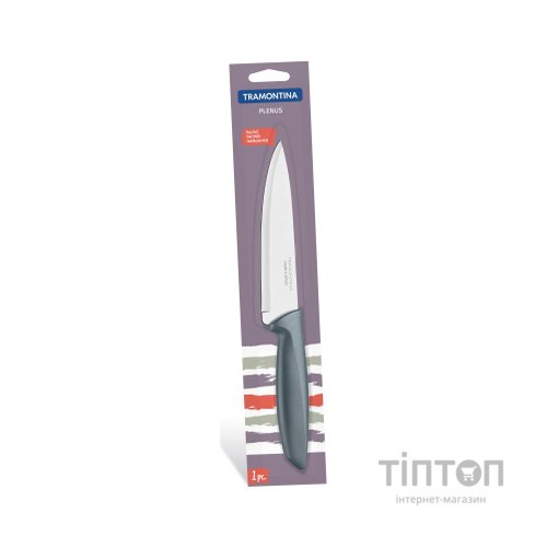 Кухонний ніж Tramontina Plenus Grey Chef 152 мм (23426/166)