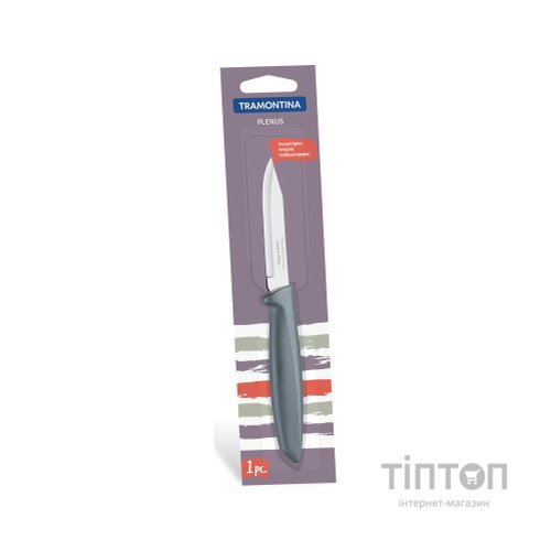Кухонний ніж Tramontina Plenus Grey Vegetable 76 мм (23420/163)