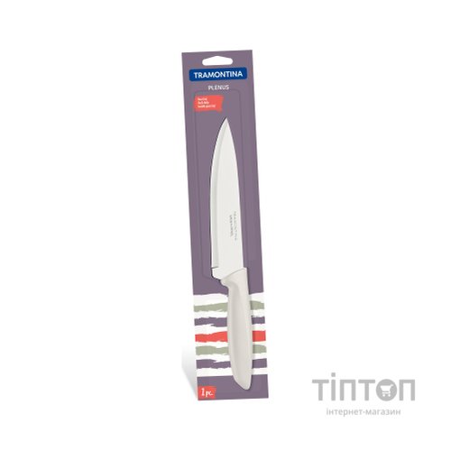 Кухонний ніж Tramontina Plenus Light Grey Chef 178 мм (23426/137)