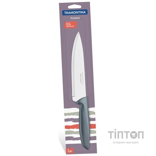 Кухонний ніж Tramontina Plenus Шеф 178 мм Gray (23426/167)