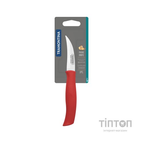 Кухонний ніж Tramontina Soft Plus Red 76 мм (23659/173)