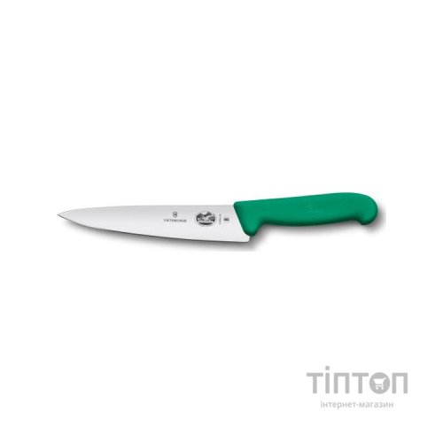 Кухонний ніж Victorinox Fibrox разделочный 19 см, зеленый (5.2004.19)