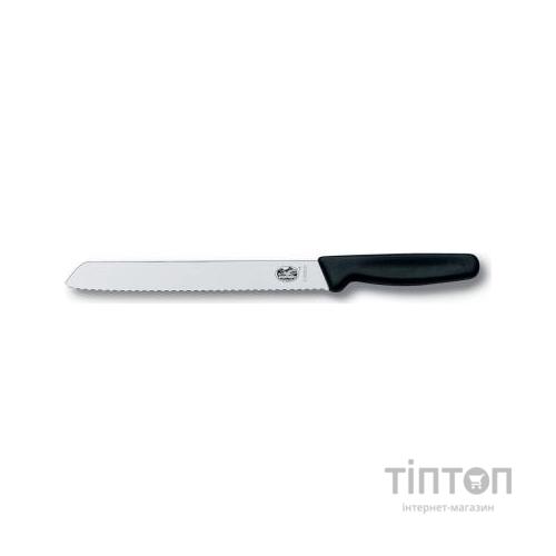 Кухонний ніж Victorinox Standart для хлеба 21 см, в блистере, черный (5.1633.21B)