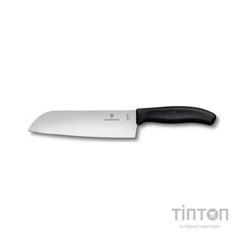 Кухонний ніж Victorinox SwissClassic сантоку 17 см, черный (6.8503.17B)