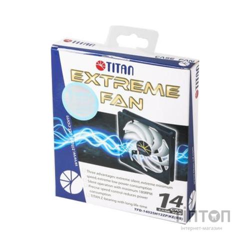 Кулер для корпуса TITAN TFD-14025 H 12 ZP/KE (RB)