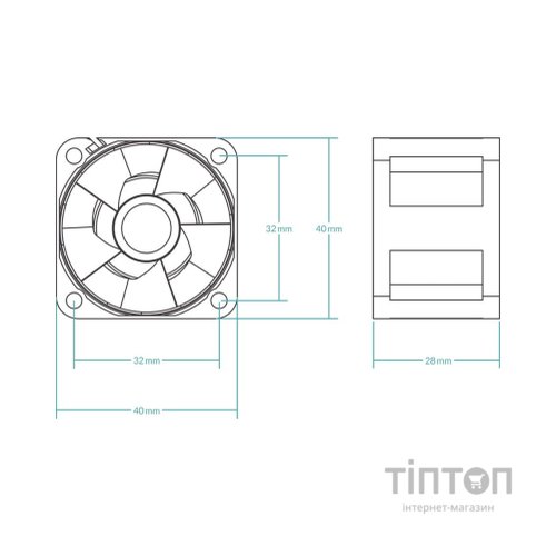 Кулер до корпусу Arctic 40MM/5PCS (ACFAN00273A)