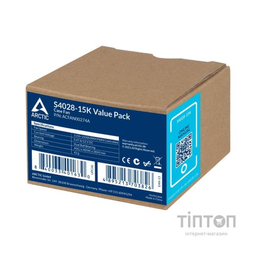 Кулер до корпусу Arctic 40MM/5PCS (ACFAN00274A)