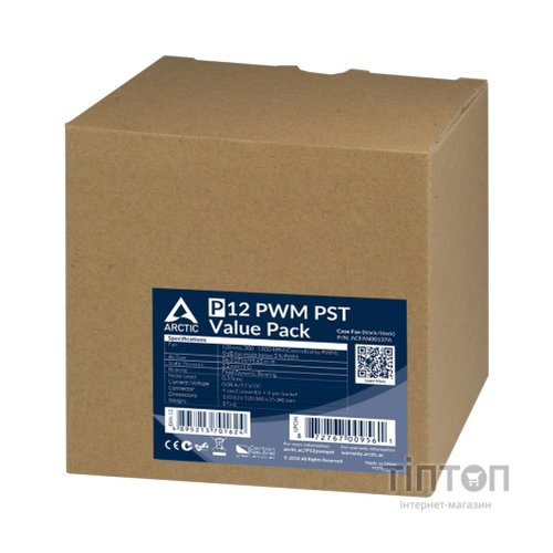 Кулер до корпусу Arctic P12 PWM PST 5pcs (ACFAN00137A)