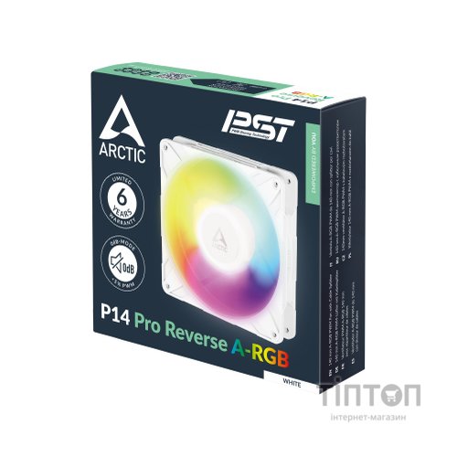 Кулер до корпусу Arctic P14 PRO REVERSE ARGB (ACFAN00328A)