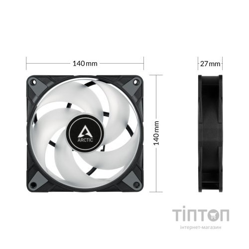 Кулер до корпусу Arctic P14 PWM PST A-RGB (3-fan pack ) (ACFAN00257A)