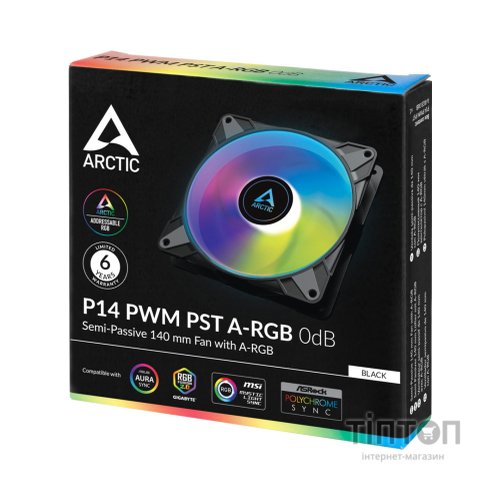 Кулер до корпусу Arctic P14 PWM PST A-RGB (ACFAN00239A)
