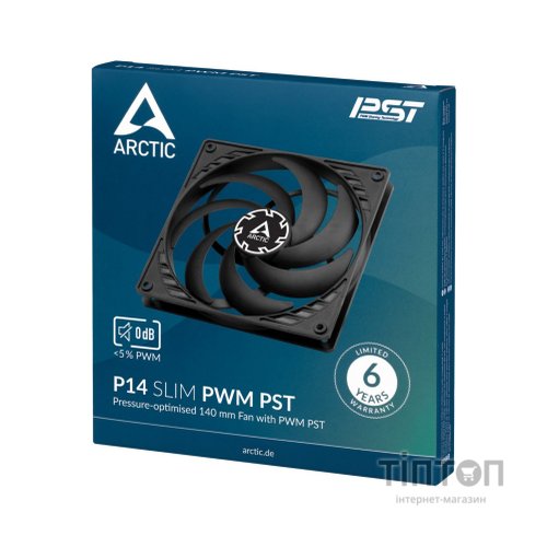 Кулер до корпусу Arctic P14 SLIM PWM PST (ACFAN00268A)