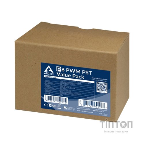 Кулер до корпусу Arctic P8 PWM PST (ACFAN00154A)
