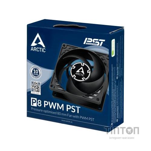Кулер до корпусу Arctic P8 PWM PST Black (ACFAN00150A)