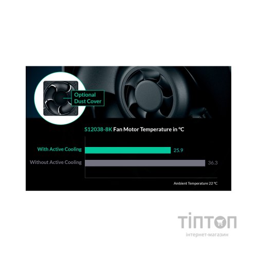 Кулер до корпусу Arctic S12038-8K (ACFAN00294A)