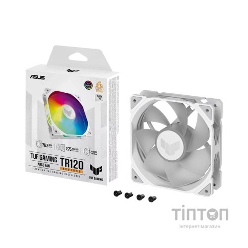 Кулер до корпусу ASUS TUF Gaming TR120 ARGB Reverse White (90DA00D3-B09000)