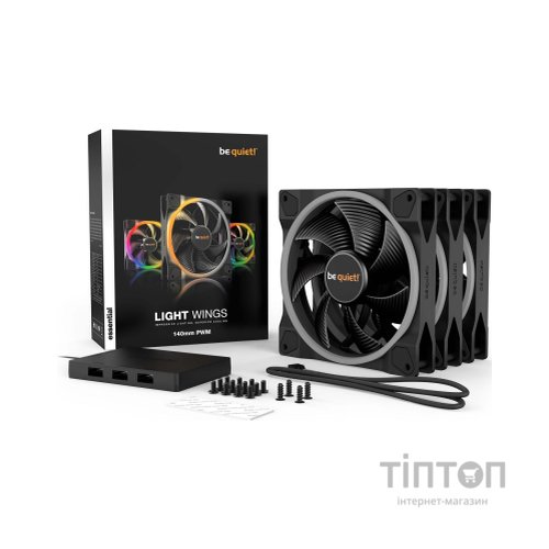 Кулер до корпусу Be quiet! Light Wings 140mm PWM 3 pcs (BL078)
