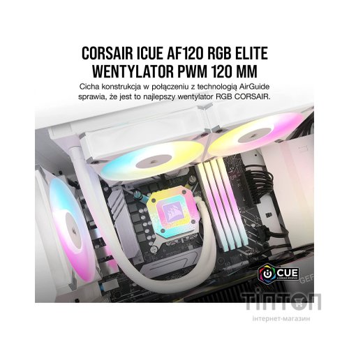 Кулер до корпусу Corsair AF120 RGB Elite White Triple Pack (CO-9050158-WW)
