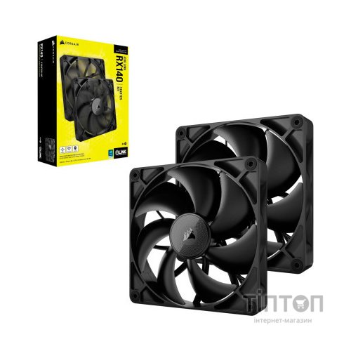 Кулер до корпусу Corsair iCUE Link RX140 PWM Dual Pack (CO-9051012-WW)