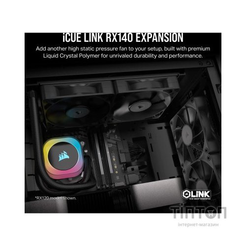 Кулер до корпусу Corsair iCUE Link RX140 PWM Dual Pack (CO-9051012-WW)