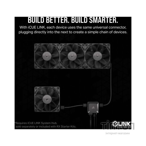 Кулер до корпусу Corsair iCUE Link RX140 PWM Dual Pack (CO-9051012-WW)