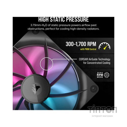 Кулер до корпусу Corsair iCUE Link RX140 RGB PWM Dual Pack (CO-9051020-WW)