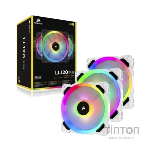 Кулер до корпусу Corsair LL120 RGB White (CO-9050092-WW)