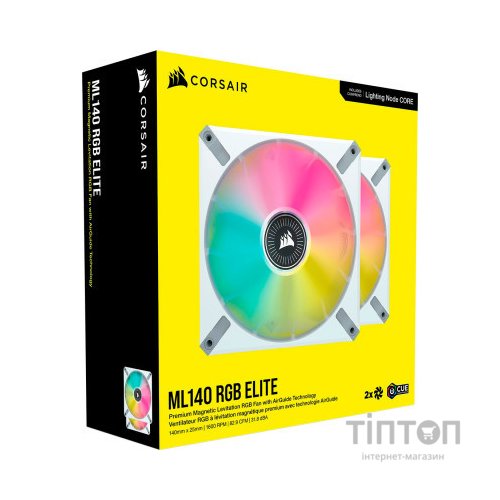 Кулер до корпусу Corsair ML140 RGB Elite Premium Dual Pack (CO-9050119-WW)
