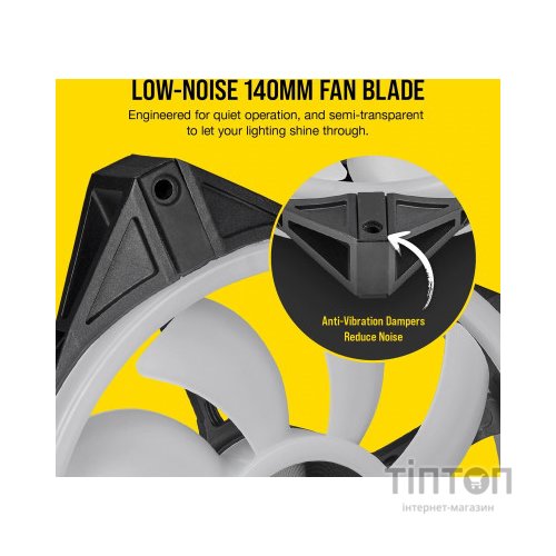 Кулер до корпусу Corsair QL Series, QL140 RGB, 140mm RGB LED Fan (CO-9050100-WW)