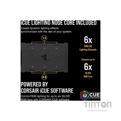 Кулер до корпусу Corsair QL Series, WHITE QL120 RGB (CO-9050104-WW)