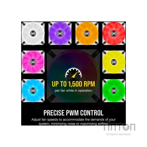 Кулер до корпусу Corsair QL Series, WHITE QL120 RGB (CO-9050104-WW)