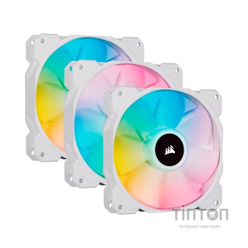 Кулер до корпусу Corsair SP120 RGB ELITE White (CO-9050137-WW)