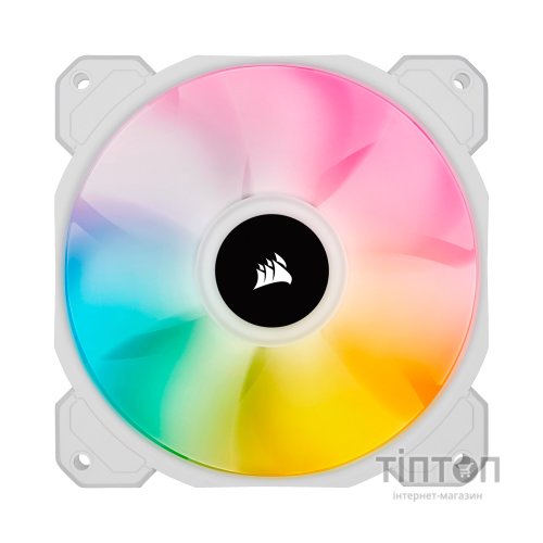 Кулер до корпусу Corsair SP120 RGB ELITE White (CO-9050137-WW)