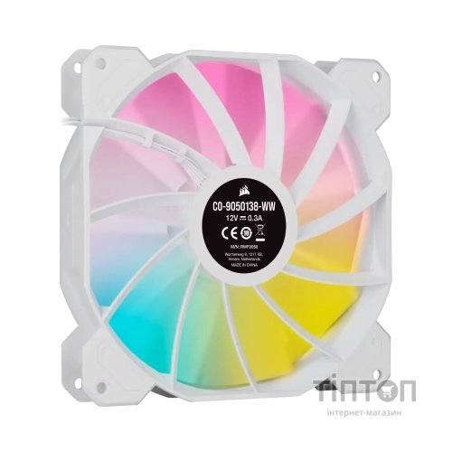 Кулер до корпусу Corsair SP140 RGB ELITE White (CO-9050139-WW)